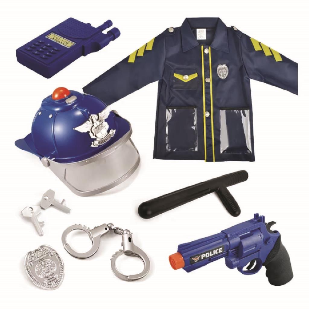 Kids Police Role Play Costume Set with Accessories
